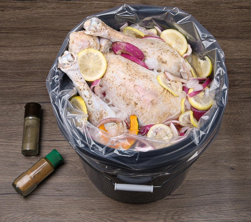SONSIL Turkey Brine Bag Set of 10, 20x27.5 Inch 5 Gallon Bucket Liner Bags for Brining and Marinating Meat, Extra Thick 5 mil Leak-Proof Brining Bags for Turkey, Chicken, and Beef (No BPAï¼‰ - Image 3